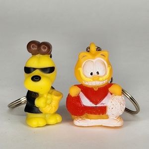 Vintage Garfield & Odie Keychains